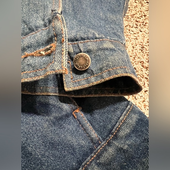 WRANGLER HERO SHERPA LINED WESTERN COWBOY TRUCKER DENIM JEAN JACKET Sz Mens XL - Picture 4 of 13